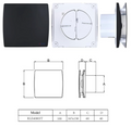Extractor Fan parts and model 