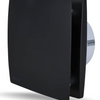 Black Bathroom Extractor Fan 4 Inch Silent Ventilation with Timer Wall or Ceiling Mount IP44