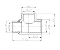 Dual Fuel White T Piece Connector For Towel Rails & Radiators for Dual Fuel
