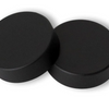 Matte Black Radiator Bleed Valve & Plug Cover Caps (Pair)
