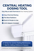 Central heating dosing tool with features listed 