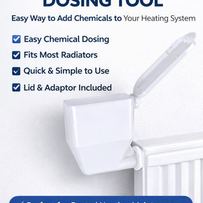 Central Heating Dosing Tool, Radiator Funnel Add Chemicals, Inhibitor Adaptor UK