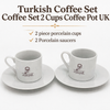 Turkish Coffee Set Coffee Set For 2 Espresso Turkish Coffee Cups And Saucers