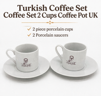 Turkish Coffee Set Coffee Set For 2 Espresso Turkish Coffee Cups And Saucers