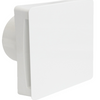 White Bathroom Extractor Fan 4 Inch Silent Ventilation with Timer Wall or Ceiling Mount IP44