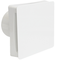 White Bathroom Extractor Fan 4 Inch Silent Ventilation with Timer Wall or Ceiling Mount IP44