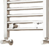700mm wide 600mm High Flat Chrome Towel Rail Radiator