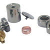 Towel Rail Radiator Valve Angled Chrome in Pair 8mm