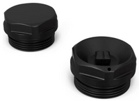 Matte Black Radiator Blanking Plug & Air Vent Set – ½” BSP Brass for Radiators & Heated Towel Rails