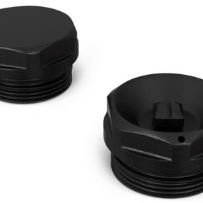 Matte Black Radiator Blanking Plug & Air Vent Set – ½” BSP Brass for Radiators & Heated Towel Rails