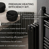 Matte Black Radiator Blanking Plug & Air Vent Set – ½” BSP Brass for Radiators & Heated Towel Rails