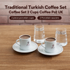 Turkish Coffee Set Coffee Set For 2 Espresso Turkish Coffee Cups And Saucers
