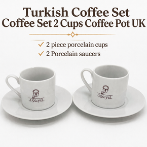 Turkish Coffee Set Coffee Set For 2 Espresso Turkish Coffee Cups And Saucers