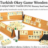 Turkish Okey Game Wooden Wood Ahsap Okey Takimi Oyunu Rummy Board Game