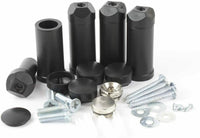 Turkish Zone Brackets for Heated Towel Rail Radiators Set of Universal Fit Flat Or Curved Black