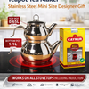 Traditional Turkish Caydanlik Teapot Tea Maker Stainless Steel