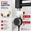 Dual Fuel White T Piece Connector For Towel Rails & Radiators for Dual Fuel